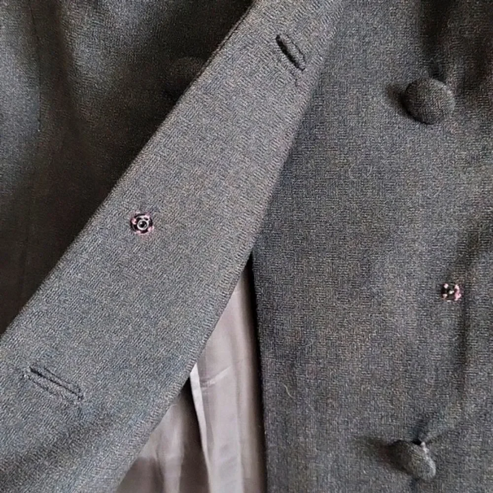 Vintage 1960s Chocolate Brown Skirt Suit